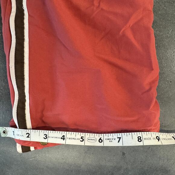 Vintage Y2k Lei Athletic Dept Orange Lined Zip Flare Baggy Track Sweatpants M - Picture 8 of 8